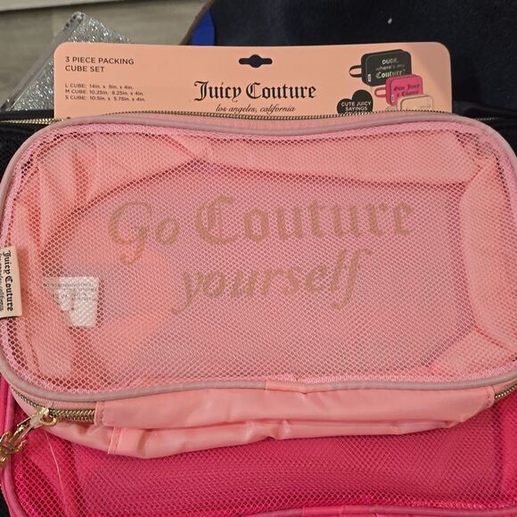Juicy Couture "Go Couture Yourself," 3-PC Packing Cube Set - Picture 4 of 8